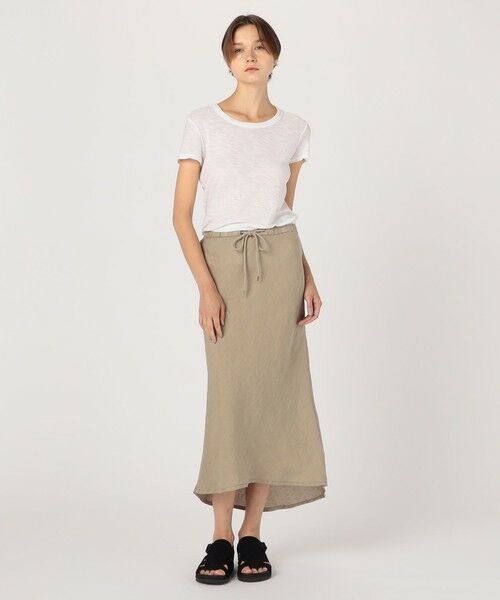 TOMORROWLAND / トゥモローランド ロング・マキシ丈スカート | ライトウェイトリネン ハイロースカート WKO5983 | 詳細1