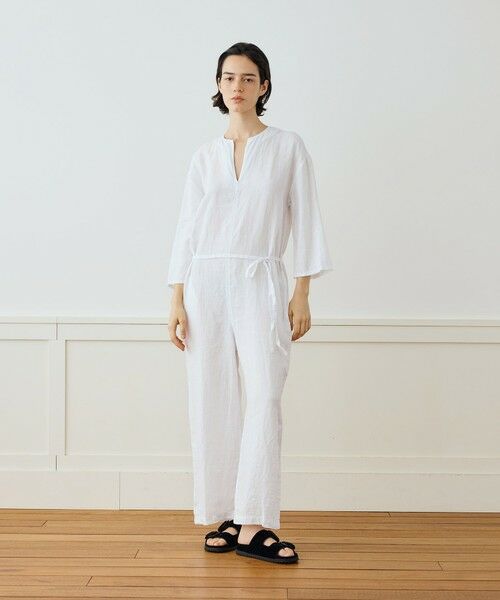 TOMORROWLAND / トゥモローランド サロペット・オールインワン | ライトウェイトリネン ジャンプスーツ WKO6964 | 詳細1