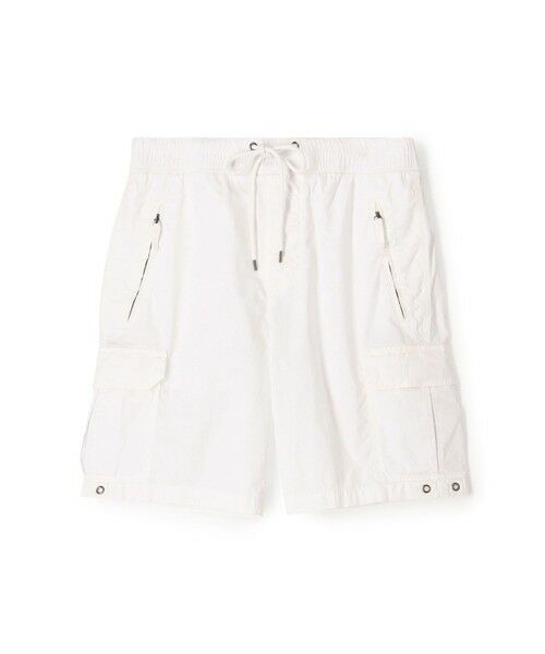 TOMORROWLAND / トゥモローランド ショート・ハーフ・半端丈パンツ | パラシュートポプリン カーゴショーツ MSPS4297（11 ホワイト）