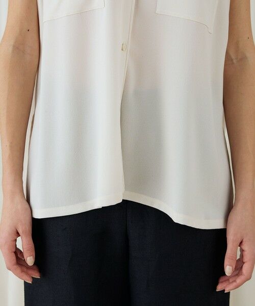 TOMORROWLAND / トゥモローランド シャツ・ブラウス | ジャージーライクジョーゼット パイピングブラウス | 詳細7