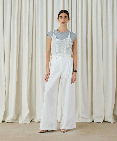 TOMORROWLAND / トゥモローランド Tシャツ | プレーンジャージー フレンチスリーブプルオーバー | 詳細1