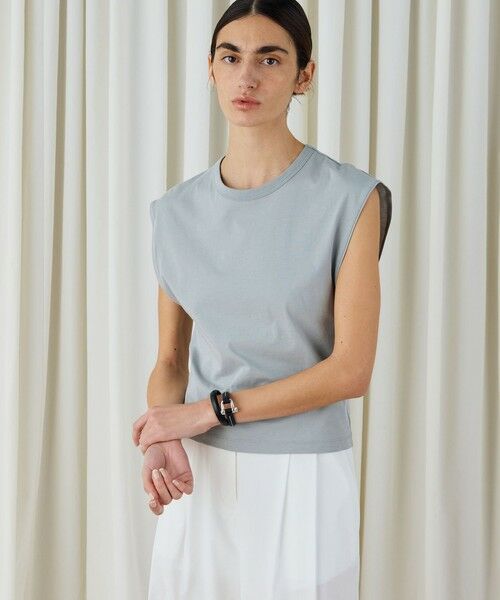 TOMORROWLAND / トゥモローランド Tシャツ | プレーンジャージー フレンチスリーブプルオーバー | 詳細2