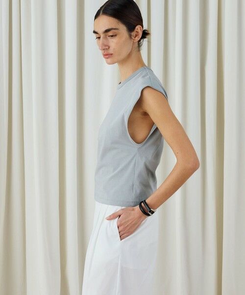 TOMORROWLAND / トゥモローランド Tシャツ | プレーンジャージー フレンチスリーブプルオーバー | 詳細3