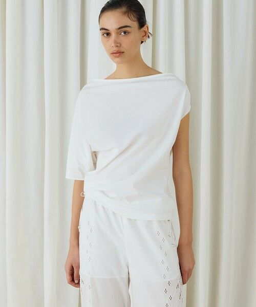 TOMORROWLAND / トゥモローランド Tシャツ | ソフトプレーンジャージー ツイストプルオーバー | 詳細2