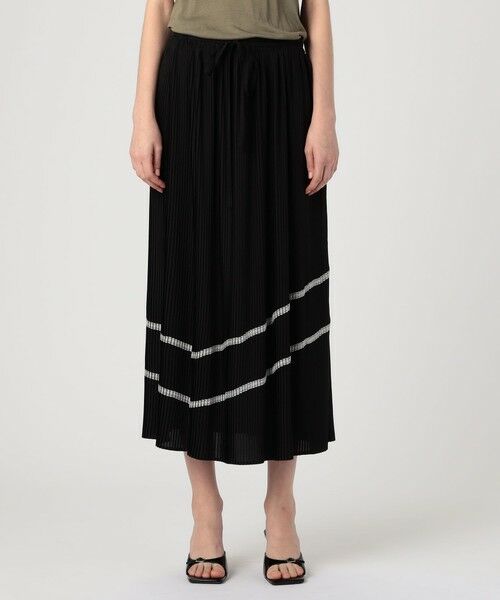 TOMORROWLAND / トゥモローランド ロング・マキシ丈スカート | レースコンビプリーツ フレアスカート | 詳細1