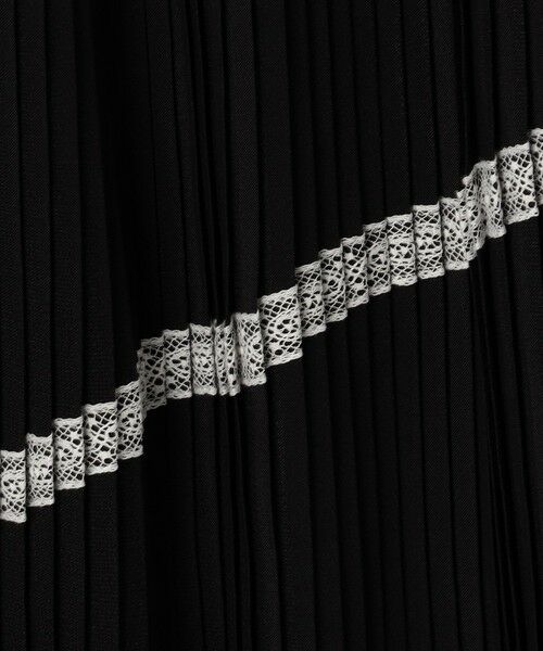 TOMORROWLAND / トゥモローランド ロング・マキシ丈スカート | レースコンビプリーツ フレアスカート | 詳細8