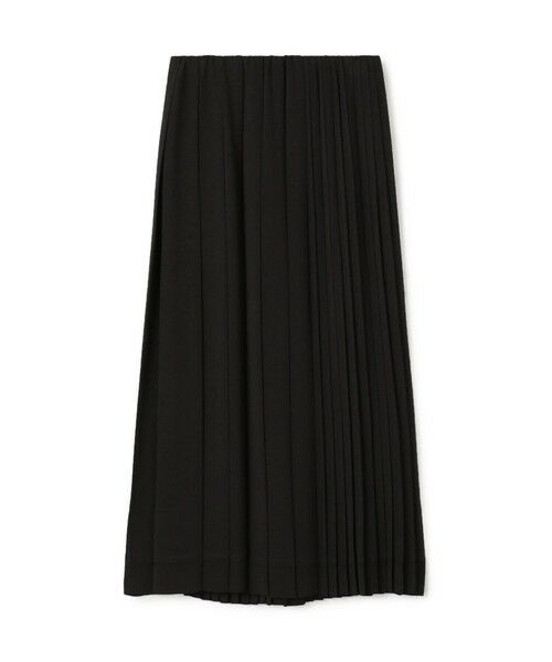 TOMORROWLAND / トゥモローランド ロング・マキシ丈スカート | ジャージーライクジョーゼット コンビプリーツスカート(19 ブラック)