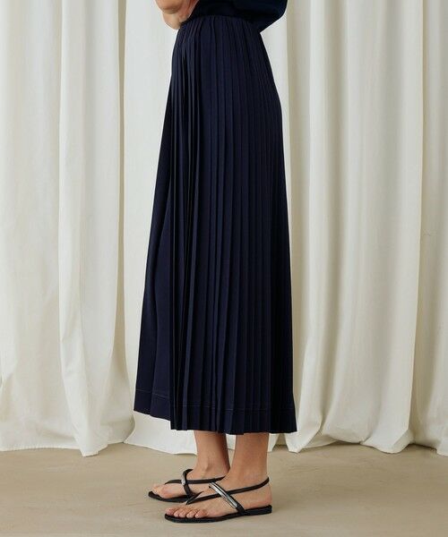 TOMORROWLAND / トゥモローランド ロング・マキシ丈スカート | ジャージーライクジョーゼット コンビプリーツスカート | 詳細3