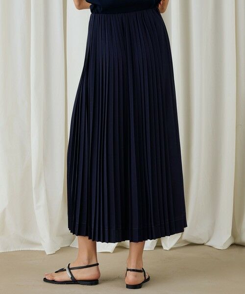 TOMORROWLAND / トゥモローランド ロング・マキシ丈スカート | ジャージーライクジョーゼット コンビプリーツスカート | 詳細4