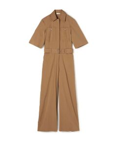 TOMORROWLAND / トゥモローランド サロペット・オールインワン | ストレッチポプリン ハーフスリーブジャンプスーツ