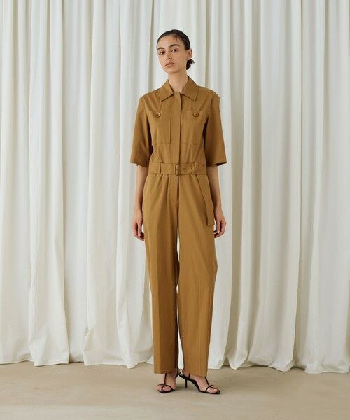 美品⭐︎ETRE TOKYO　ハーフスリーブジャンプスーツ　22SS　リネン 美品⭐︎ETRE TOKYO ハーフスリーブジャンプスーツ 22SS リネン