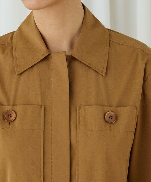 TOMORROWLAND / トゥモローランド サロペット・オールインワン | ストレッチポプリン ハーフスリーブジャンプスーツ | 詳細5