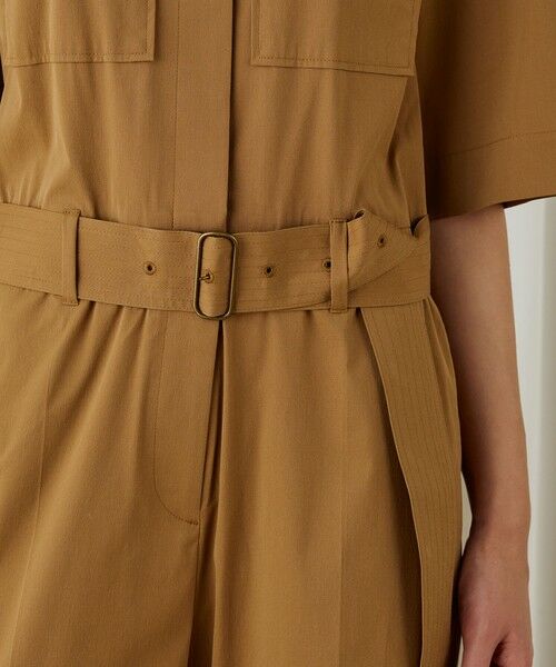 TOMORROWLAND / トゥモローランド サロペット・オールインワン | ストレッチポプリン ハーフスリーブジャンプスーツ | 詳細6