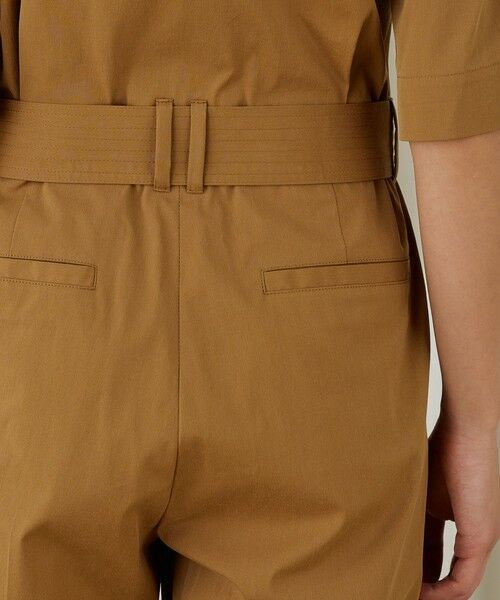 TOMORROWLAND / トゥモローランド サロペット・オールインワン | ストレッチポプリン ハーフスリーブジャンプスーツ | 詳細7