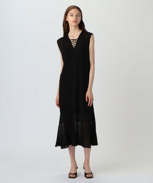 TOMORROWLAND / トゥモローランド ロング・マキシ丈ワンピース | クレープニット フレアワンピース | 詳細1