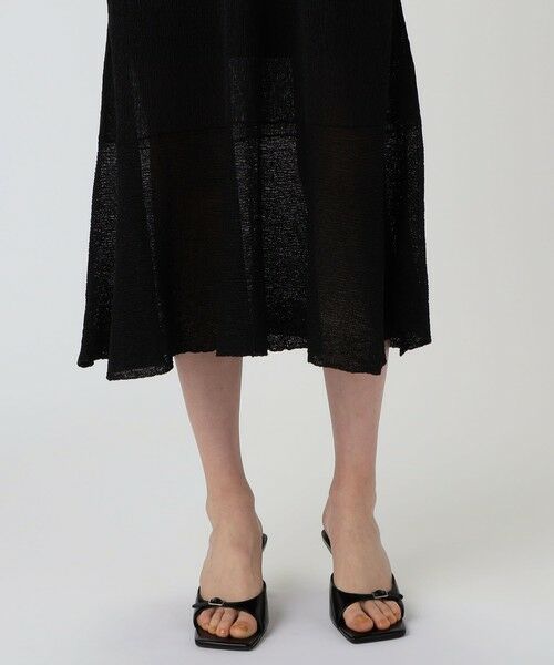 TOMORROWLAND / トゥモローランド ロング・マキシ丈ワンピース | クレープニット フレアワンピース | 詳細7