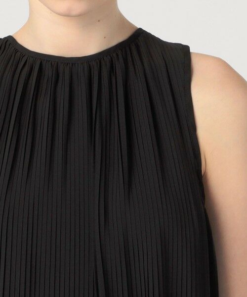 TOMORROWLAND / トゥモローランド ロング・マキシ丈ワンピース | レースコンビプリーツ ノースリーブワンピース | 詳細4