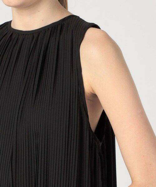 TOMORROWLAND / トゥモローランド ロング・マキシ丈ワンピース | レースコンビプリーツ ノースリーブワンピース | 詳細6