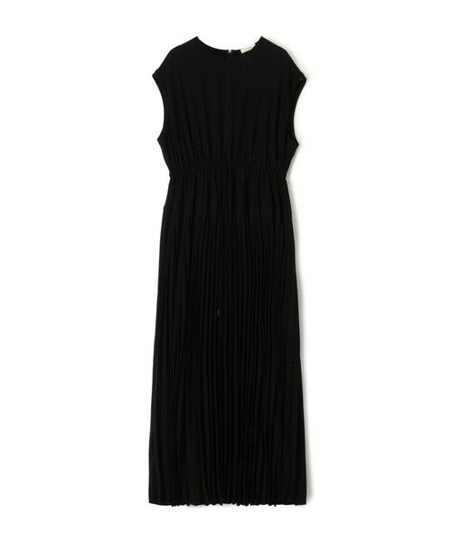 TOMORROWLAND/トゥモローランド ジャージーライクジョーゼット プリーツコンビドレス 19 ブラック F TOMORROWLAND/トゥモローランド ジャージーライクジョーゼット プリーツコンビドレス 19 ブラック F