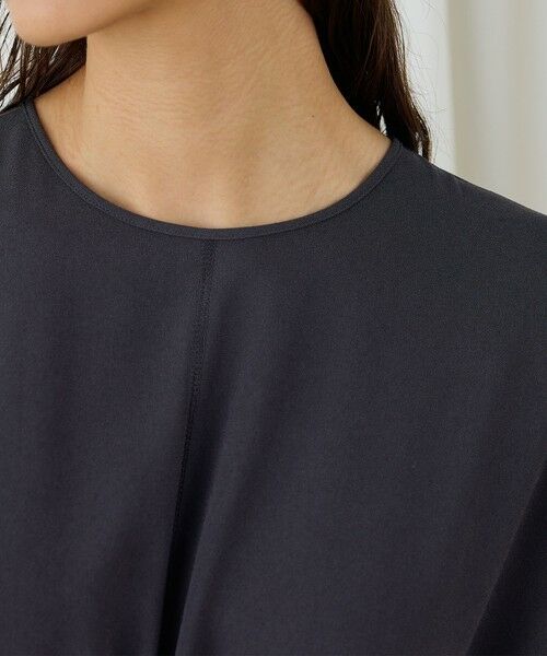 TOMORROWLAND / トゥモローランド ロング・マキシ丈ワンピース | ジャージーライクジョーゼット プリーツコンビドレス | 詳細4