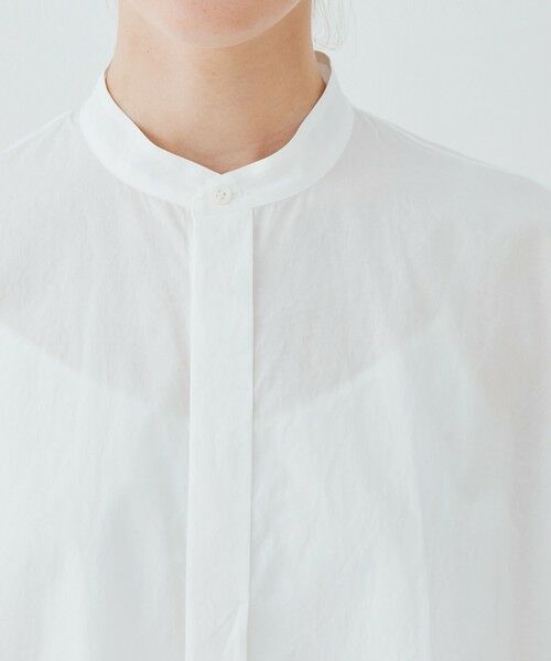 TOMORROWLAND / トゥモローランド シャツ・ブラウス | コットンタイプライター スタンドネック ボックスシャツ | 詳細5