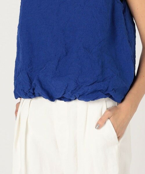 TOMORROWLAND / トゥモローランド シャツ・ブラウス | ランダムリネン バルーンノースリーブブラウス | 詳細8
