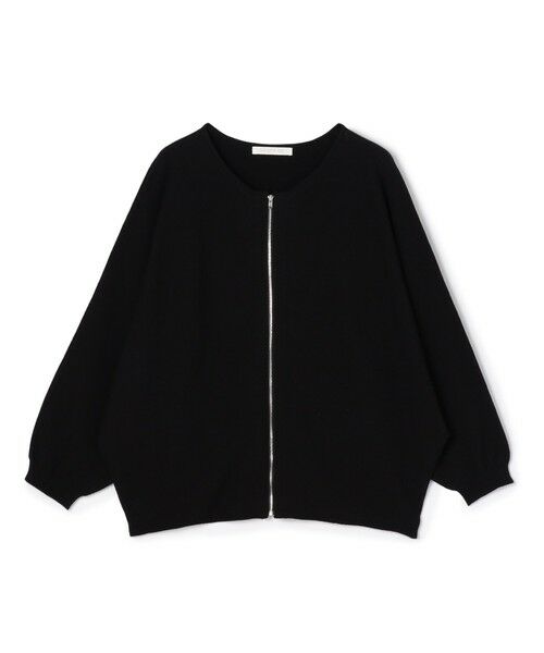 TOMORROWLAND/トゥモローランド ストレッチコットン ジップアップカーディガン 19 ブラック F