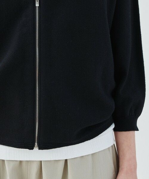 TOMORROWLAND / トゥモローランド カーディガン・ボレロ | ストレッチコットン ジップアップカーディガン | 詳細7