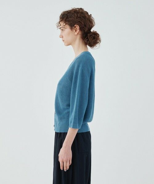 TOMORROWLAND / トゥモローランド カーディガン・ボレロ | リネンハーフカーディガン Vネックカーディガン | 詳細3