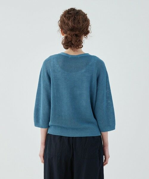 TOMORROWLAND / トゥモローランド カーディガン・ボレロ | リネンハーフカーディガン Vネックカーディガン | 詳細4