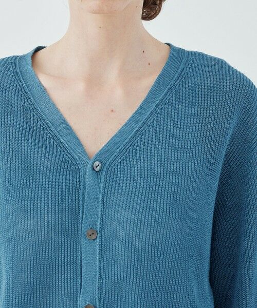 TOMORROWLAND / トゥモローランド カーディガン・ボレロ | リネンハーフカーディガン Vネックカーディガン | 詳細5