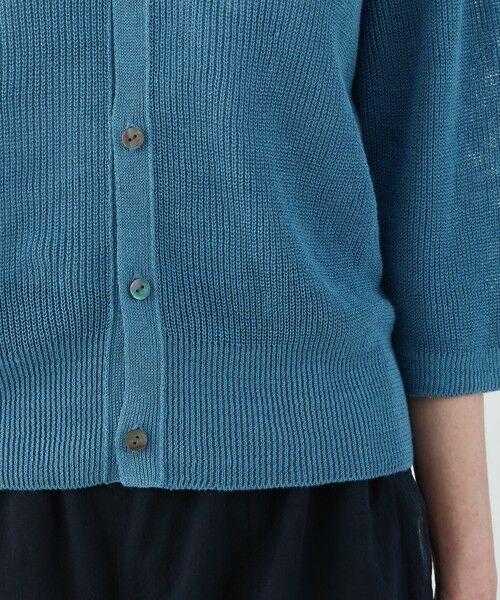 TOMORROWLAND / トゥモローランド カーディガン・ボレロ | リネンハーフカーディガン Vネックカーディガン | 詳細7