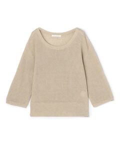 TOMORROWLAND / トゥモローランド ニット・セーター | リネンハーフカーディガン クルーネックプルオーバー