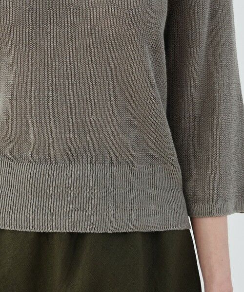TOMORROWLAND / トゥモローランド ニット・セーター | リネンハーフカーディガン クルーネックプルオーバー | 詳細7