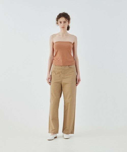 TOMORROWLAND / トゥモローランド Tシャツ | スビンコットン ベアトップ | 詳細1