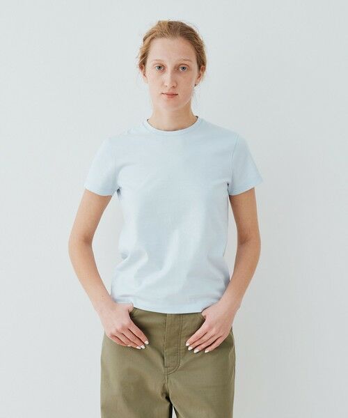 TOMORROWLAND / トゥモローランド Tシャツ | ファインコットン クルーネックTシャツ | 詳細3