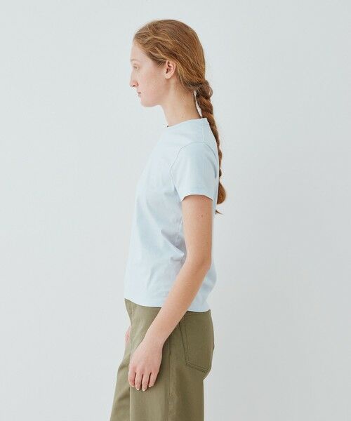 TOMORROWLAND / トゥモローランド Tシャツ | ファインコットン クルーネックTシャツ | 詳細4