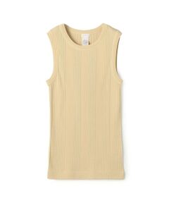 TOMORROWLAND / トゥモローランド タンクトップ | コットンランダムリブ ノースリーブプルオーバー