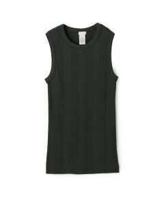 TOMORROWLAND / トゥモローランド タンクトップ | コットンランダムリブ ノースリーブプルオーバー