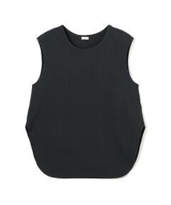 TOMORROWLAND / トゥモローランド カットソー | ドライコットン ノースリーブ クルーネックプルオーバー