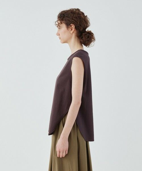 TOMORROWLAND / トゥモローランド カットソー | ドライコットン ノースリーブ クルーネックプルオーバー | 詳細4