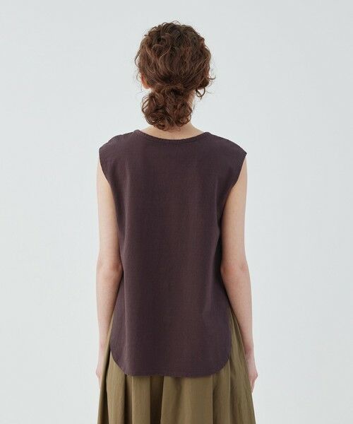 TOMORROWLAND / トゥモローランド カットソー | ドライコットン ノースリーブ クルーネックプルオーバー | 詳細5