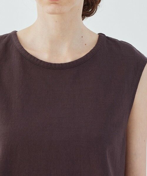 TOMORROWLAND / トゥモローランド カットソー | ドライコットン ノースリーブ クルーネックプルオーバー | 詳細6