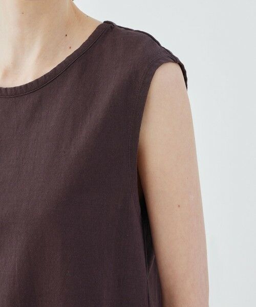 TOMORROWLAND / トゥモローランド カットソー | ドライコットン ノースリーブ クルーネックプルオーバー | 詳細7