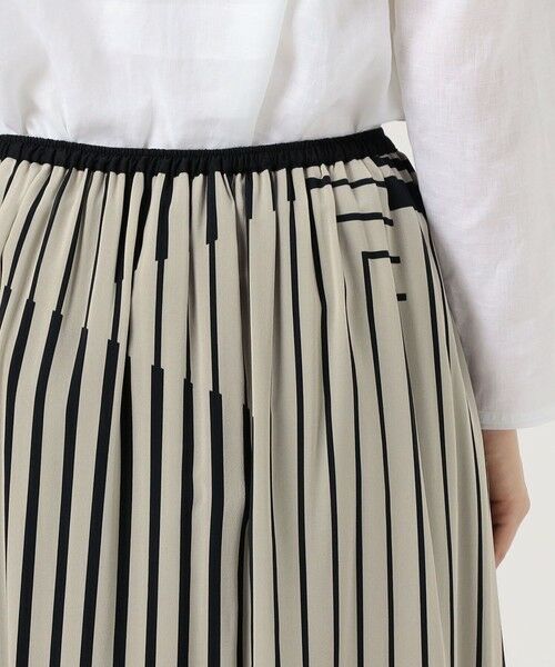 TOMORROWLAND / トゥモローランド ロング・マキシ丈スカート | ストライプシルクストレッチ イージータックスカート | 詳細6