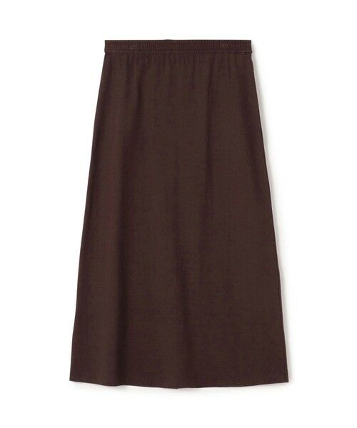 TOMORROWLAND/トゥモローランド ドライコットン Aラインイージースカート 49 ダークブラウン F