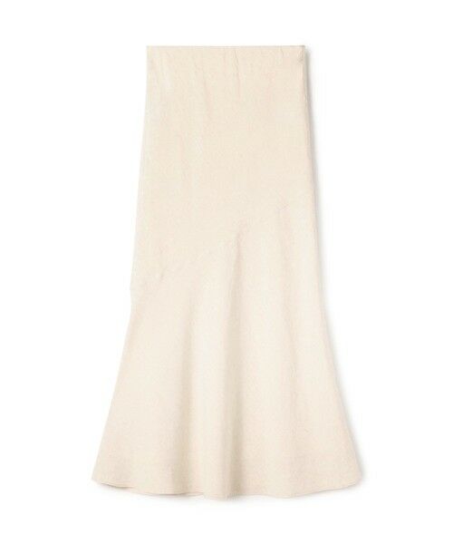 TOMORROWLAND / トゥモローランド ロング・マキシ丈スカート | ホームステッドクロス ヘムフレアマキシスカート(41 ライトベージュ)