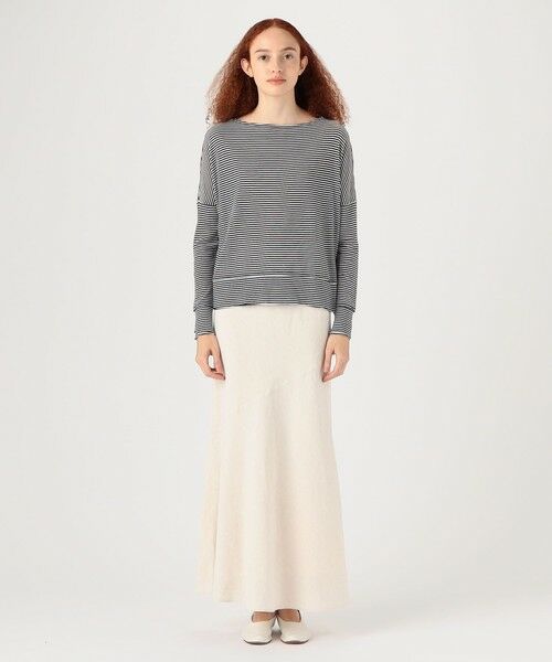 TOMORROWLAND / トゥモローランド ロング・マキシ丈スカート | ホームステッドクロス ヘムフレアマキシスカート | 詳細1