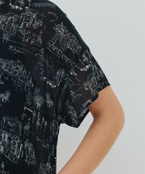 TOMORROWLAND / トゥモローランド ロング・マキシ丈ワンピース | LandScapeシルクストレッチ ギャザーシャツドレス | 詳細5