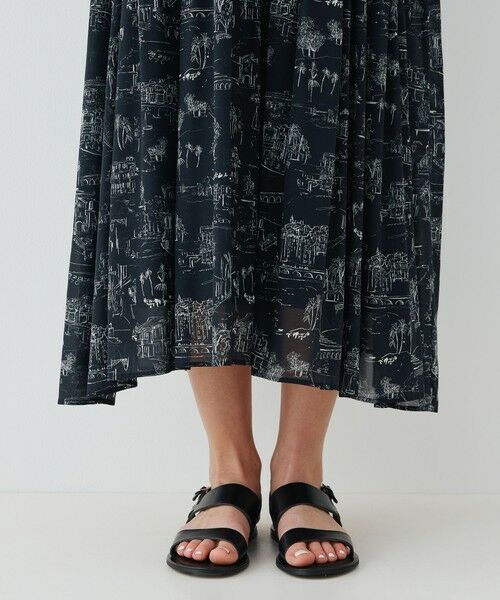 TOMORROWLAND / トゥモローランド ロング・マキシ丈ワンピース | LandScapeシルクストレッチ ギャザーシャツドレス | 詳細6